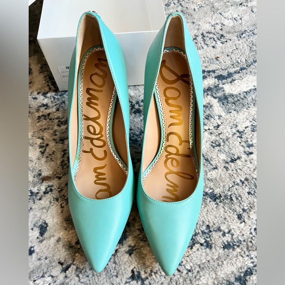 Tiffany blue Sam Edelmans